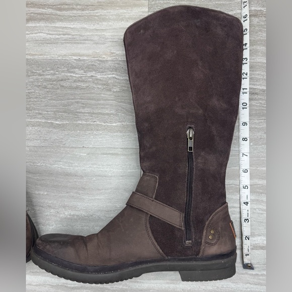 UGG Thomsen Suede Knee-High Boots Shearling Lined Boots Womens Size 9 - Picture 6 of 11